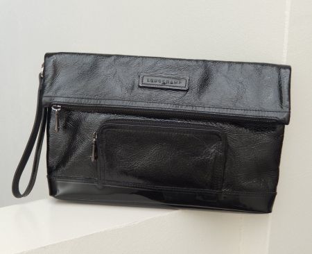 Orig. LONGCHAMP Clutch aus Lackleder
