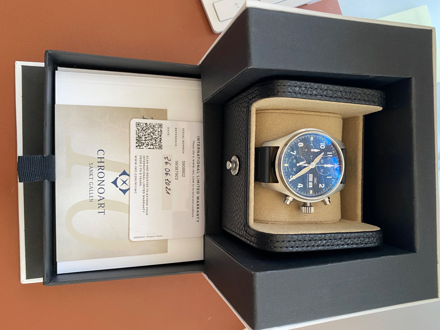 IWC Orologi: IWC Chronograph Spitfire IW387903 – Usato da Horn venduto da Mabaay
