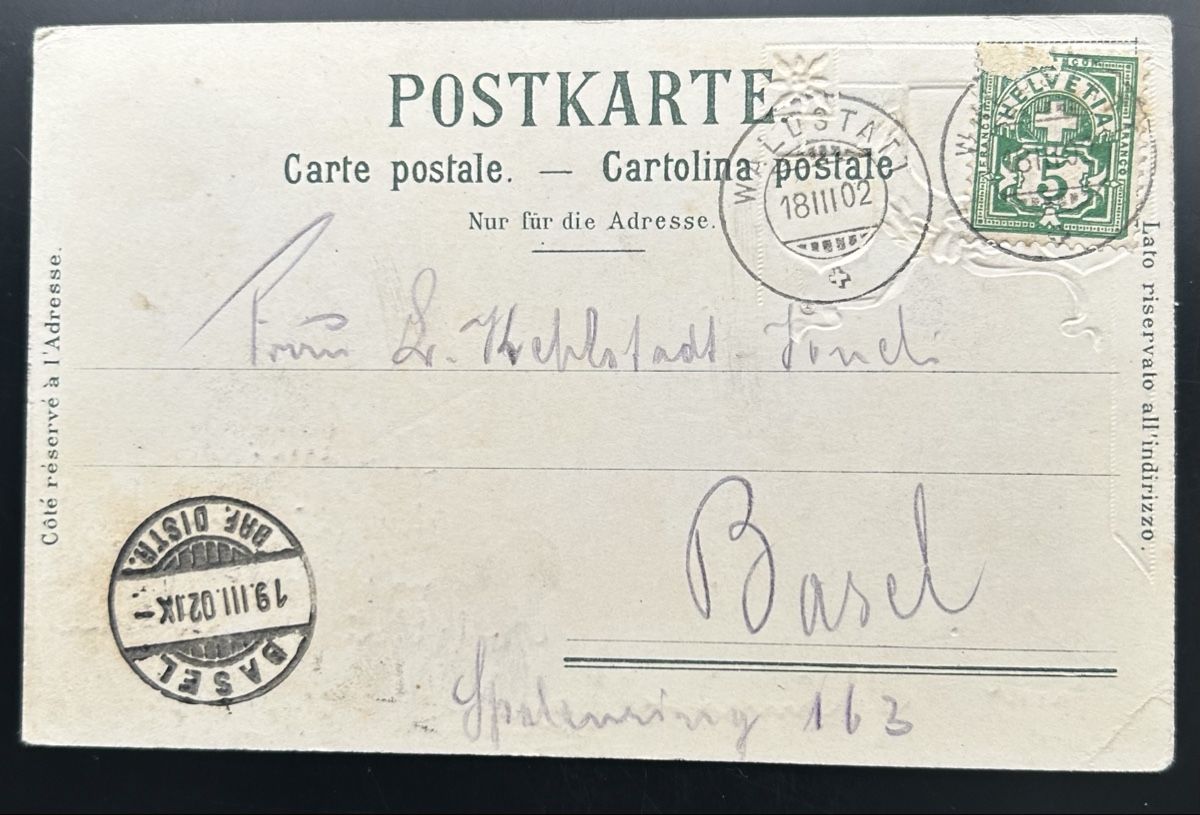 Cartoline postali: Prägekarte Gruss aus Waldstatt  – Usato da Horw venduto da Tellbub 1