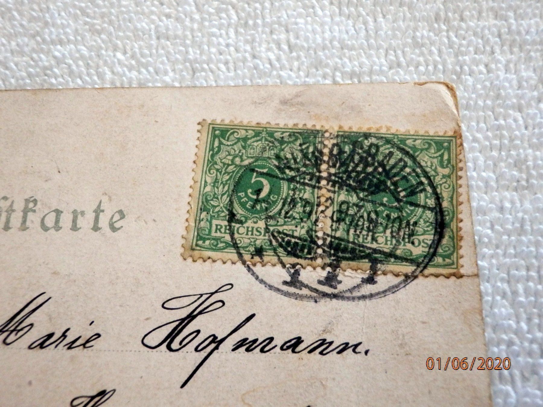 Cartes postales: Litho, Gruss aus Wiesbaden, Andreasmarkt – D'occasion à Ueberstorf par dinbau 7