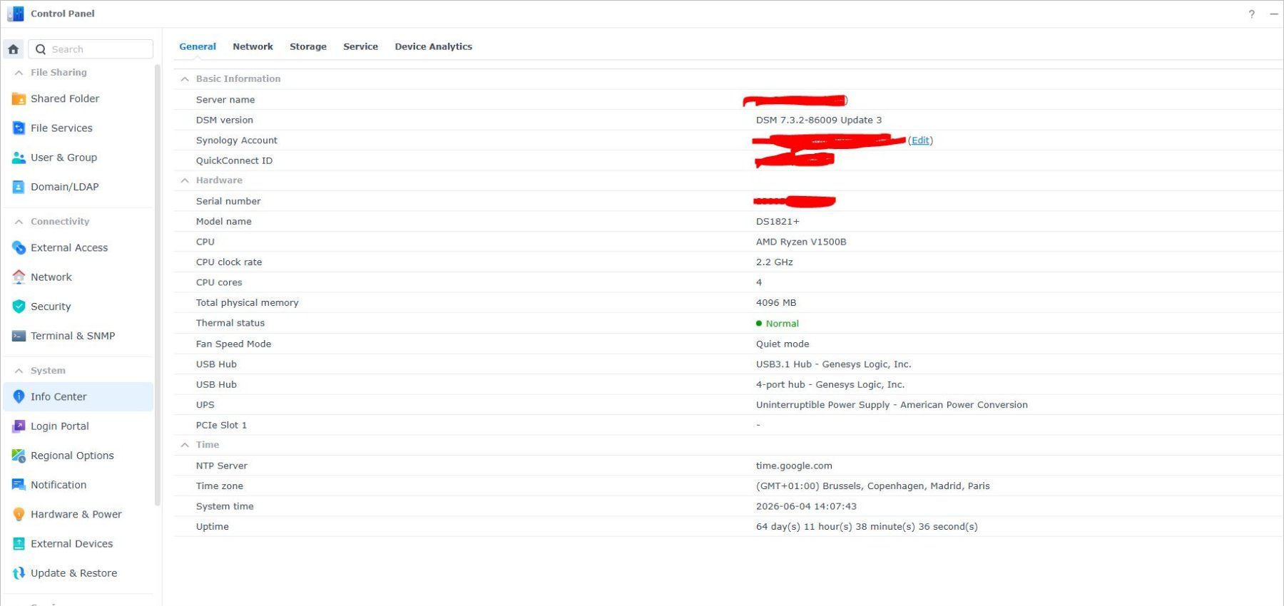 Synology Server: Synology DS1821+ neuf – Usato da Confignon venduto da nar_9q26 1