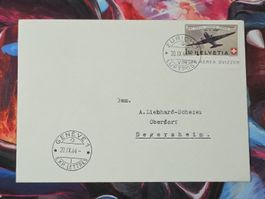 CL31 Enveloppe + Timbre Suisse 1944
