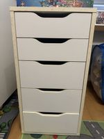 Schubladenelement weiss, Ikea Alex mit 5 Schubladen
