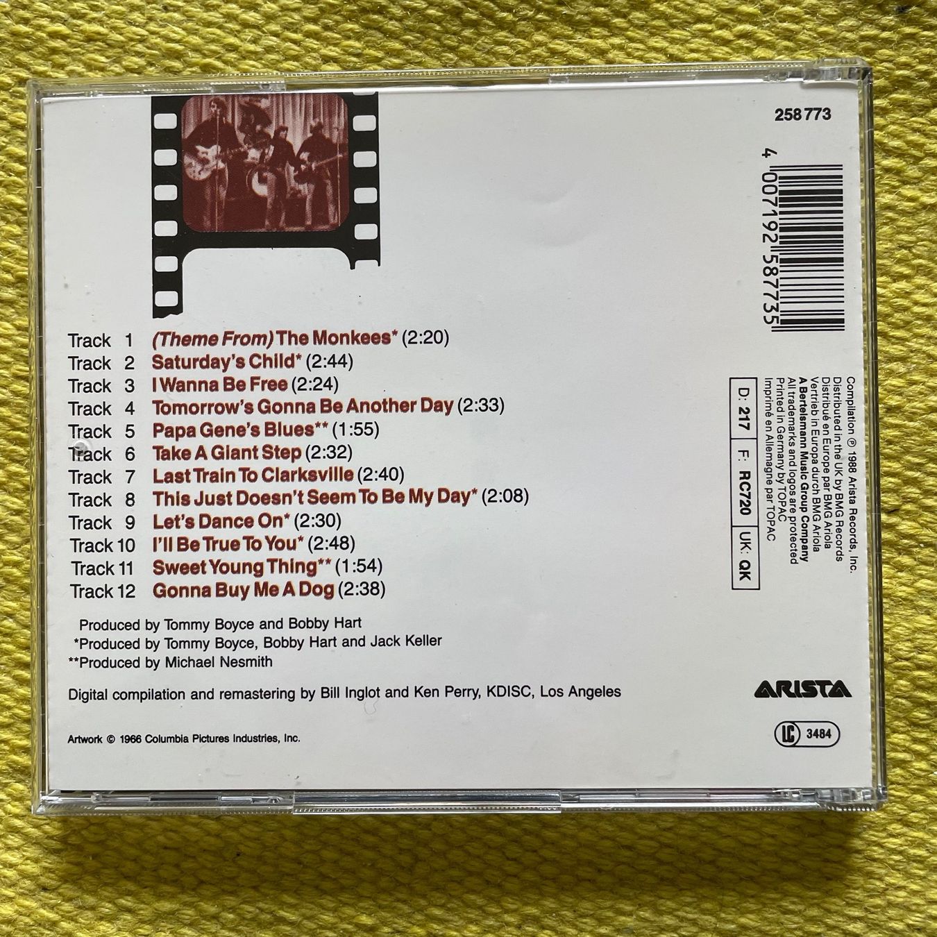 CD: THE MONKEES-20 GREATEST HITS – Usato da Rorschacherberg venduto da CD-Roli 1