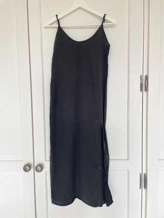 Robe mi-longue noire Zara - Taille XS