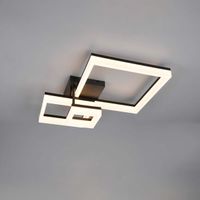 LED Deckenleuchte, Schwarz, 65 cm x 47