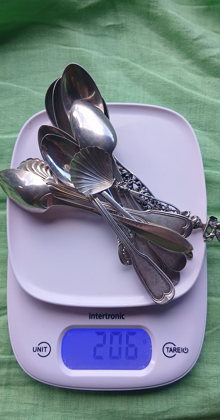 Cucchiai: Kleines Silberlöffel Set ( 10 Stück) – Usato da Kiental venduto da Kiwidave04 7
