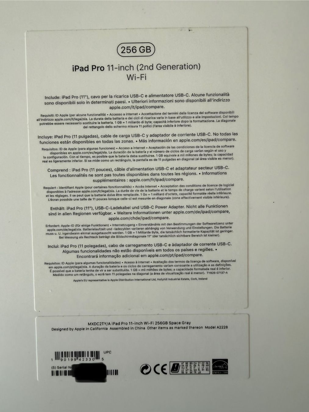 Apple Tablet PC: iPad Pro 11" (2. Gen. 2020) 256 GB Space Grey & Logitech – Usato da Greifensee venduto da 315ch1 6