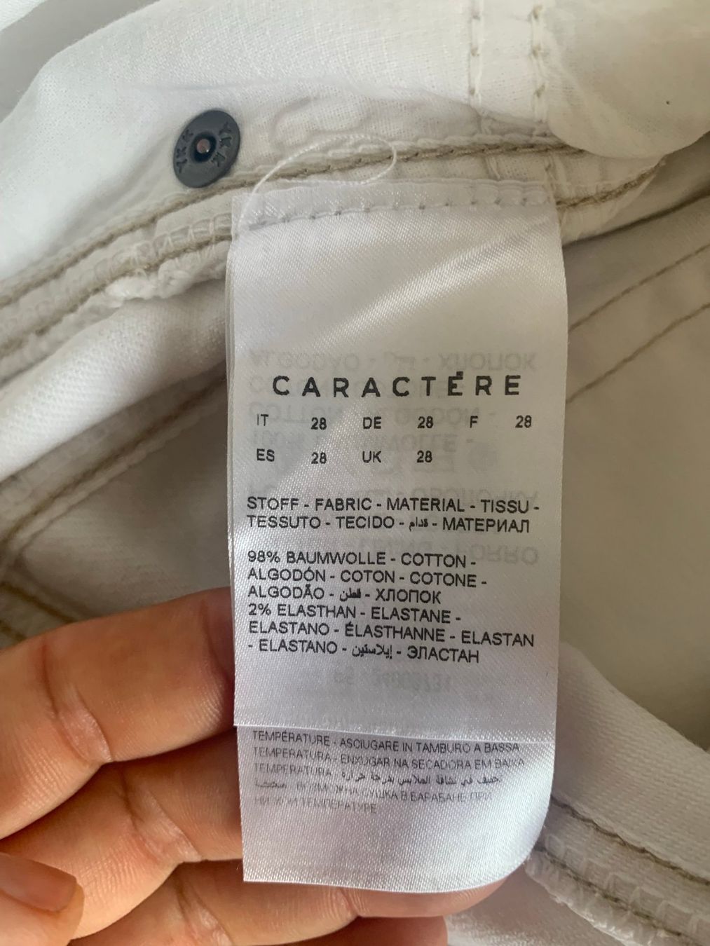 Jeans: CARACTERE Jeans Baumwolle – Usato da Stallikon venduto da ulv_k7jj 4