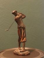 Antike Bronze Figur Golfer Rarität