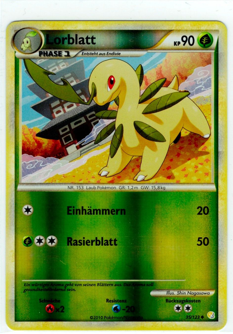 Pokémon Sammelbilder & Trading cards: Lorblatt Reverse Holo 35 – Gebraucht aus Zürich von PACE79