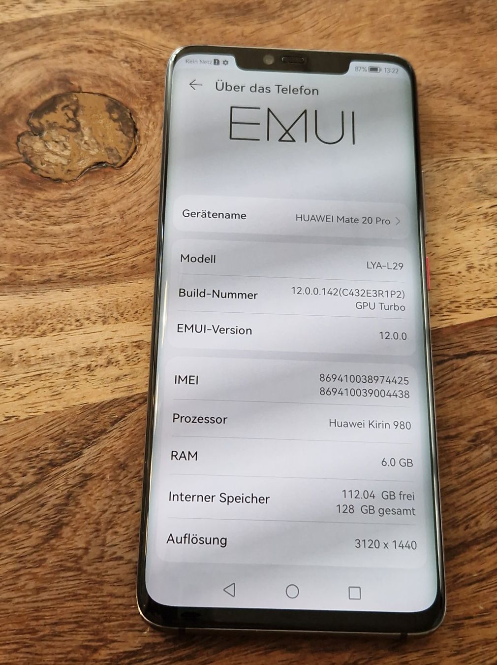 Huawei Telefoni cellulari / Smartphones: Huawei Mate 20 Pro Smartphone 128 GB – Usato da Trachslau venduto da schumannmario 7
