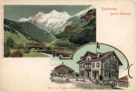 Kandersteg  BE   mit Hôtel und Pension MÜLLER    ca. 1 9 0 0