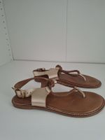 Inuovo Sandalen Leder gold Grösse 39