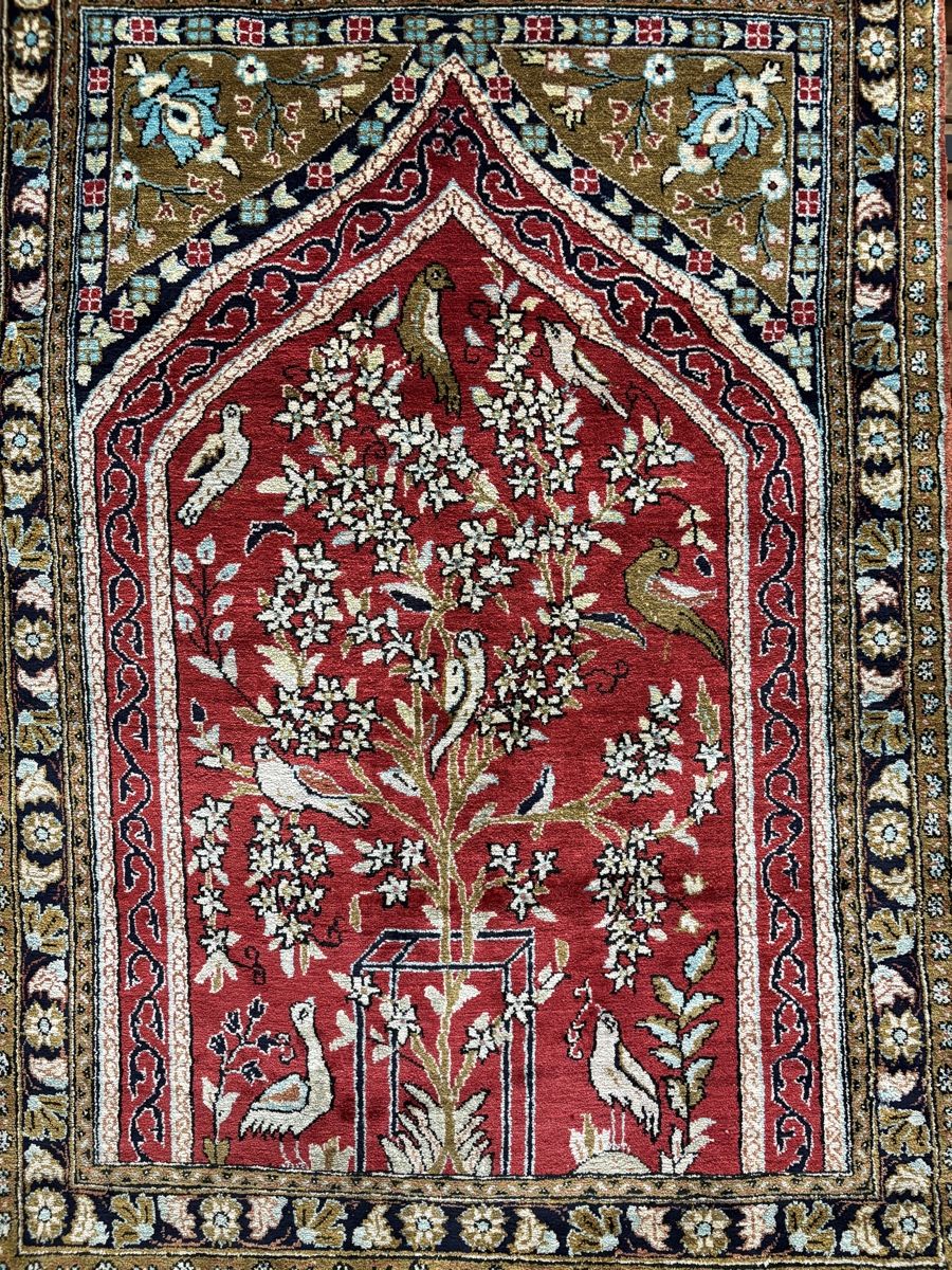 Tappeti: Lebensbaum Qom Ghom Seidenteppich – Usato da Bennau venduto da Mayer_Carpets 7