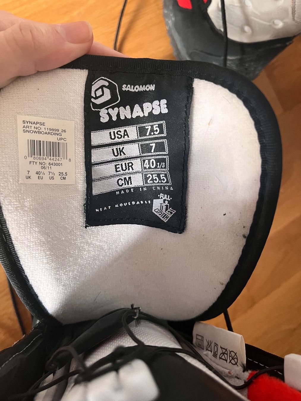 Salomon Scarpe da uomo: Salomon Synapse Snowboard schuhe – Usato da Altdorf UR venduto da sar_vc9y 5
