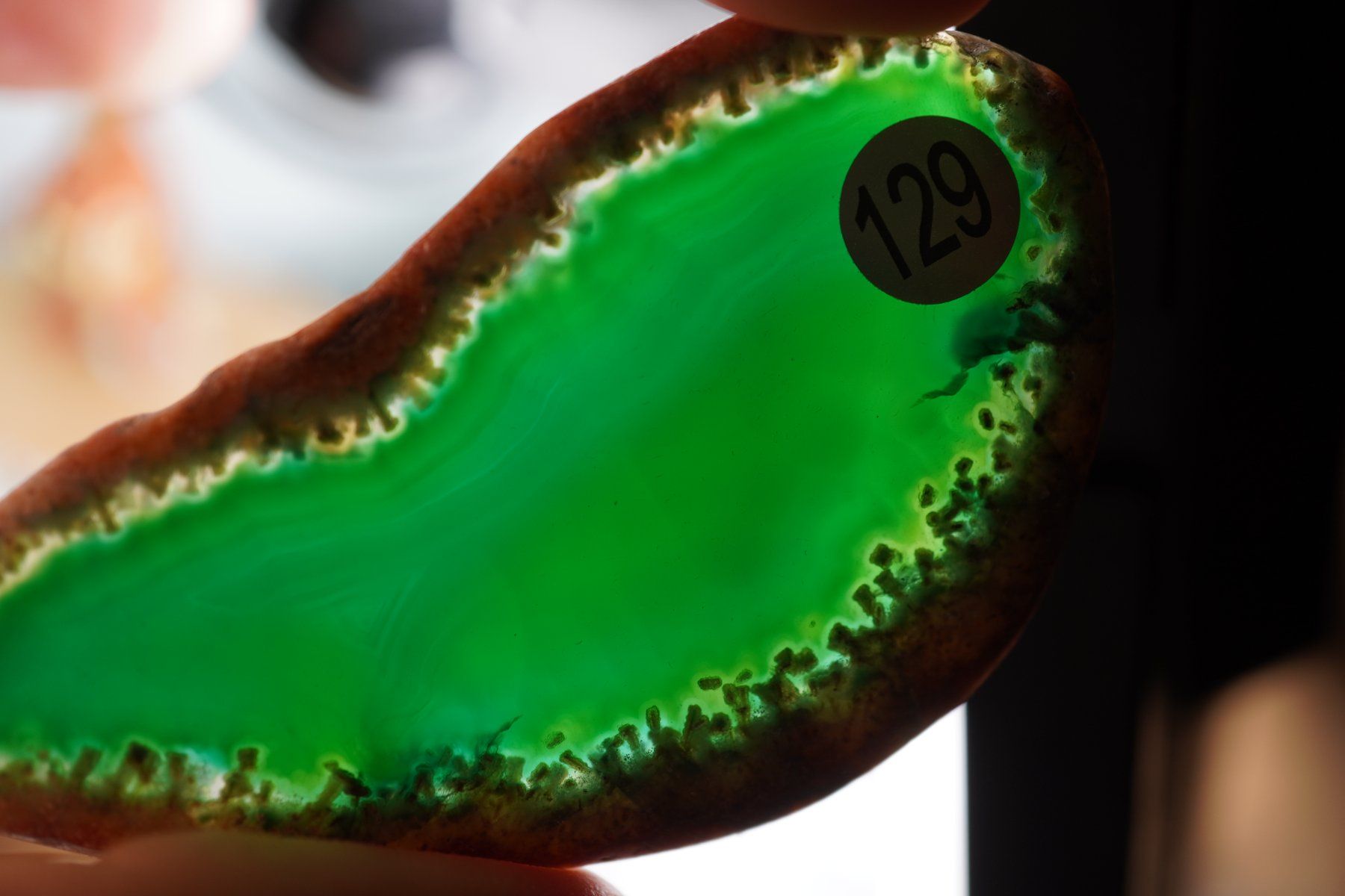Minerali & Pietre curative: Achat Scheibe Grün  (Räumung!) – Nuovo e nell'imballaggio originale da Eschenbach SG venduto da topstone
