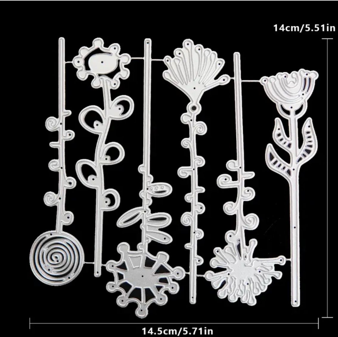 Sciablone: Filigrane Blumen  - Stanzschablone – Nuovo e nell'imballaggio originale da Frenkendorf venduto da jazzplatten 1