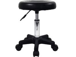 Hocker mit Rädern, Rollhocker höhenverstellbar, Hocker rund