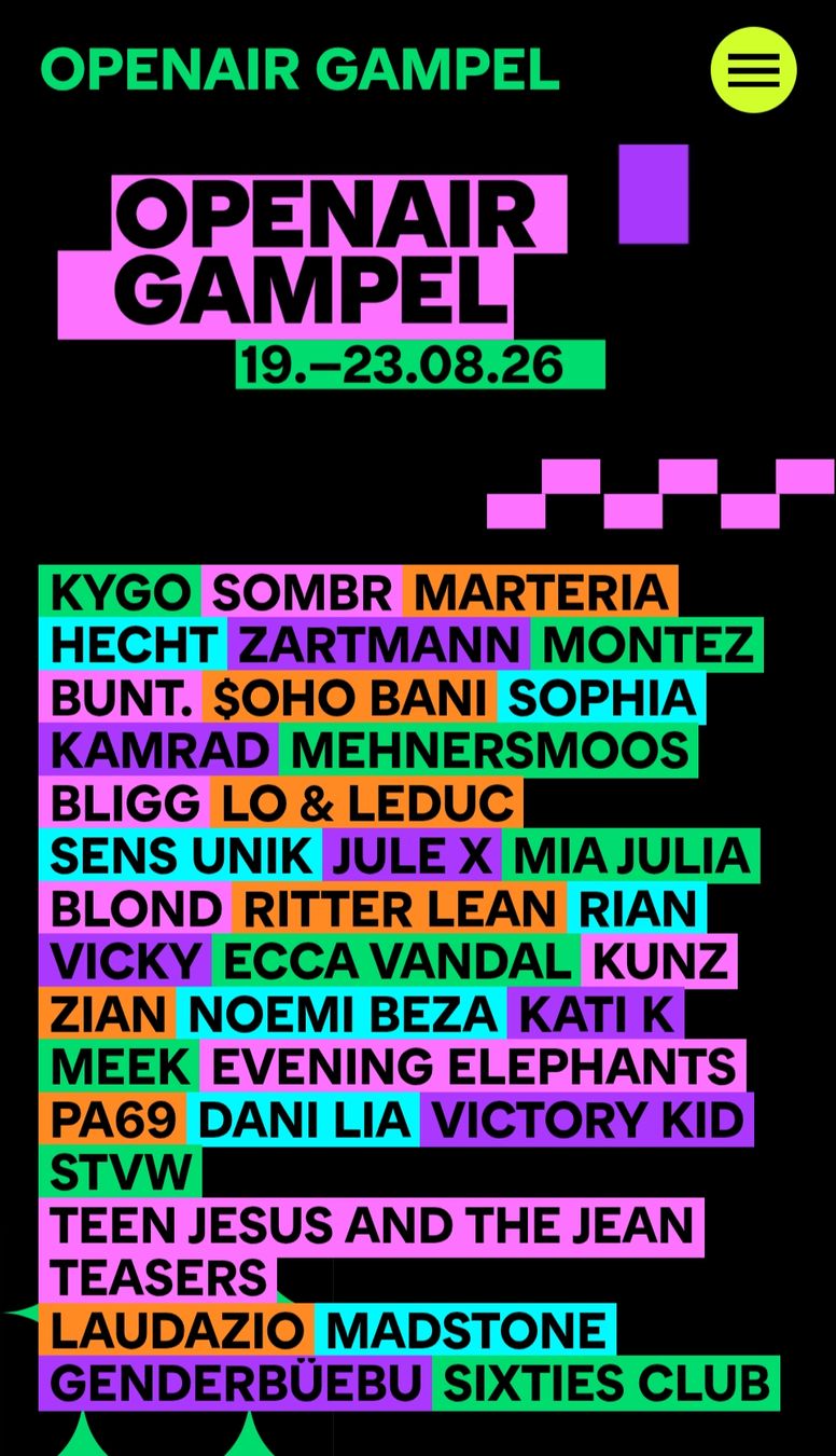 Biglietti: 2x Openair Gampel Ticket 2026 - all days premium – Nuovo e nell'imballaggio originale da Ostermundigen venduto da YA77