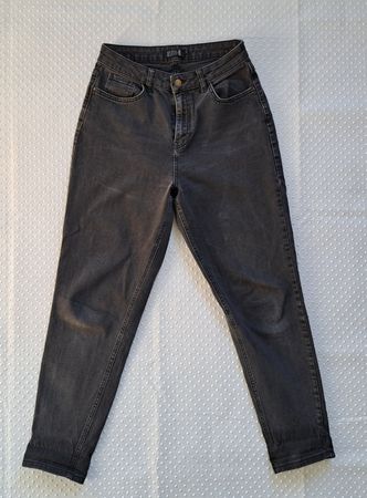 Schwarze High Waist Jeans von Even&Odd Gr. 38