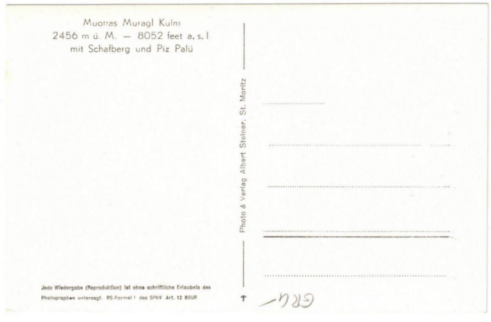 Cartoline postali: St. Moritz - Standseilbahn Muottas Muragl – Usato da Binningen venduto da Mountainrider 1