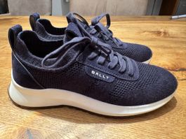 Sneaker Bally dunkelblau Textil mit Wildleder 