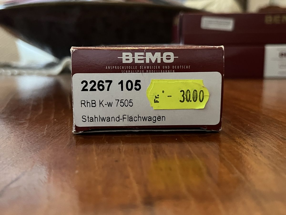 Bemo Modelleisenbahnen: Bemo 4 Güterwagen – Gebraucht aus Blonay von babast_ 4