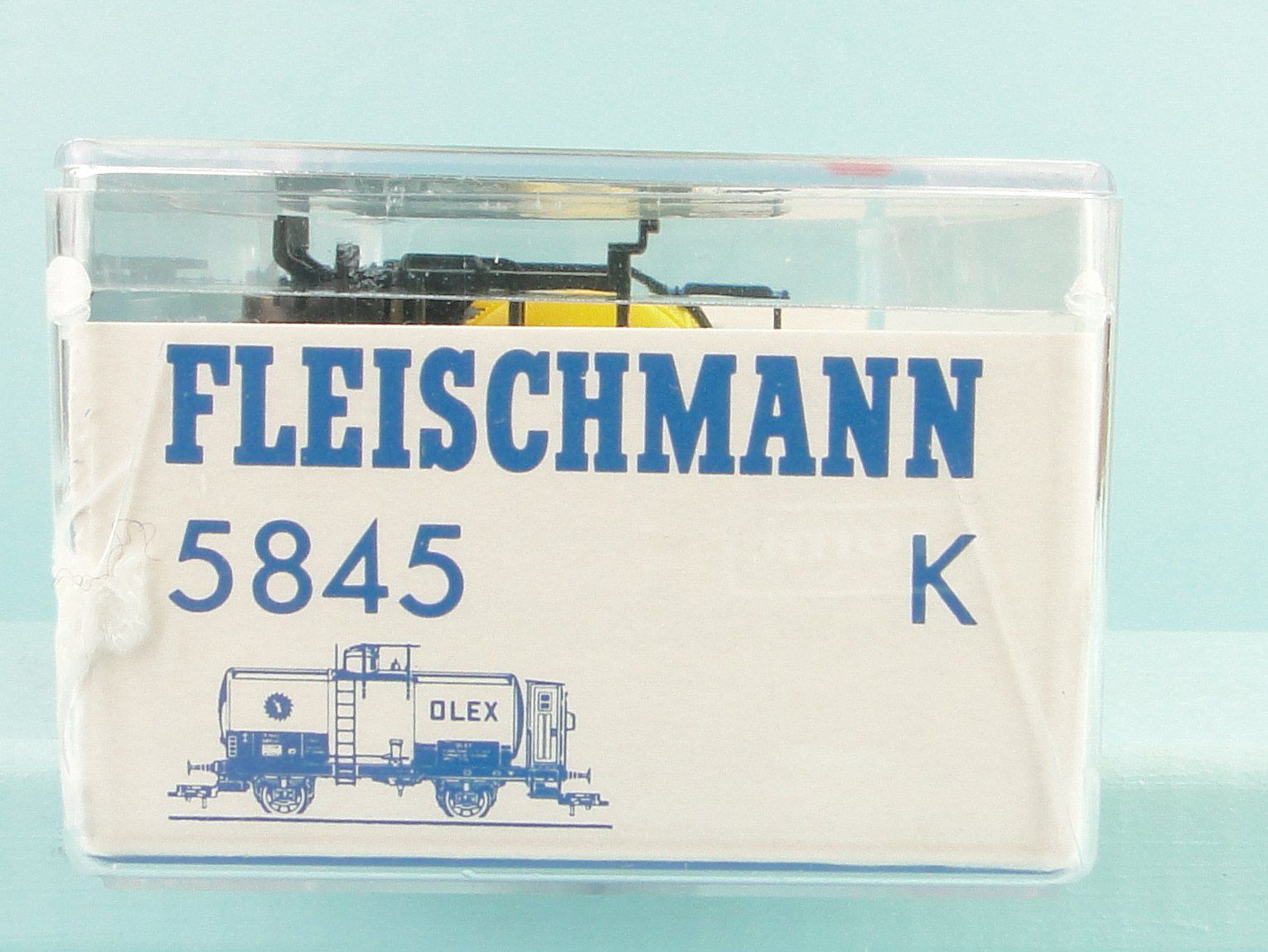 Fleischmann Modellini di ferrovie: Fleischmann 5845 OLEX Kesselwagen, NEU – Usato da Bülach venduto da cann11 2