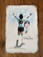 Diego Armando Maradona / Schönes Blechschild - neu!!!