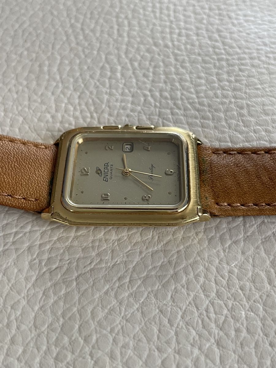 Enicar Orologi: Montre Enicar Quartz Privilège plaqué or – Usato da Posieux venduto da Angeles82 5