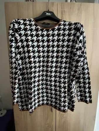 Edler Pullover, Hahnentritt Muster