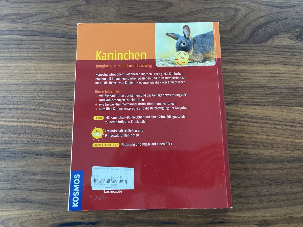 Libri: Kaninchen-Ratgeber von Kosmos – Usato da Altendorf venduto da Nmueller 1