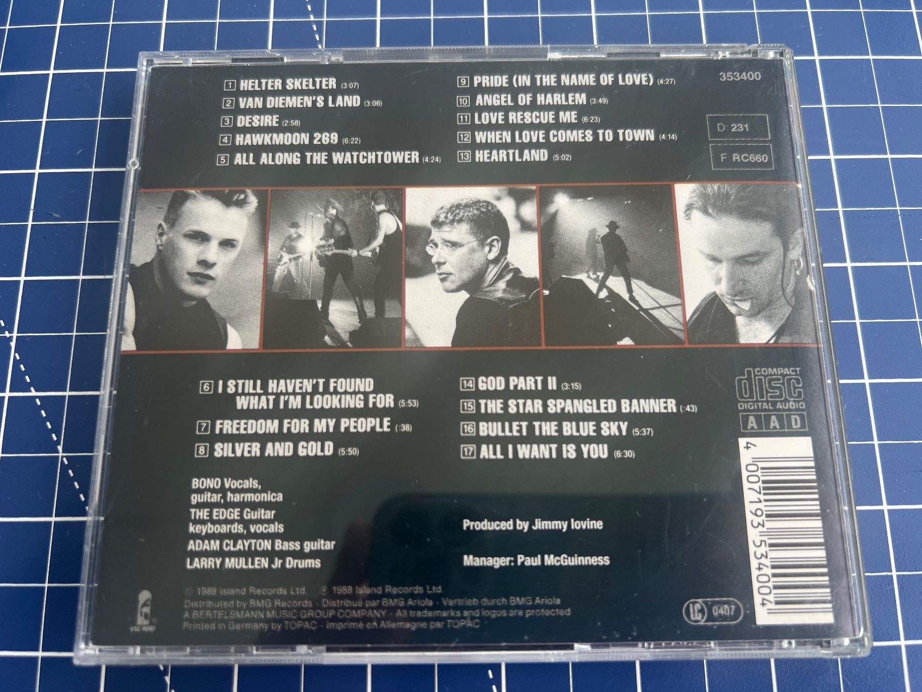 CD: U2 – Rattle And Hum – Usato da st.gallen venduto da sophiephie 2