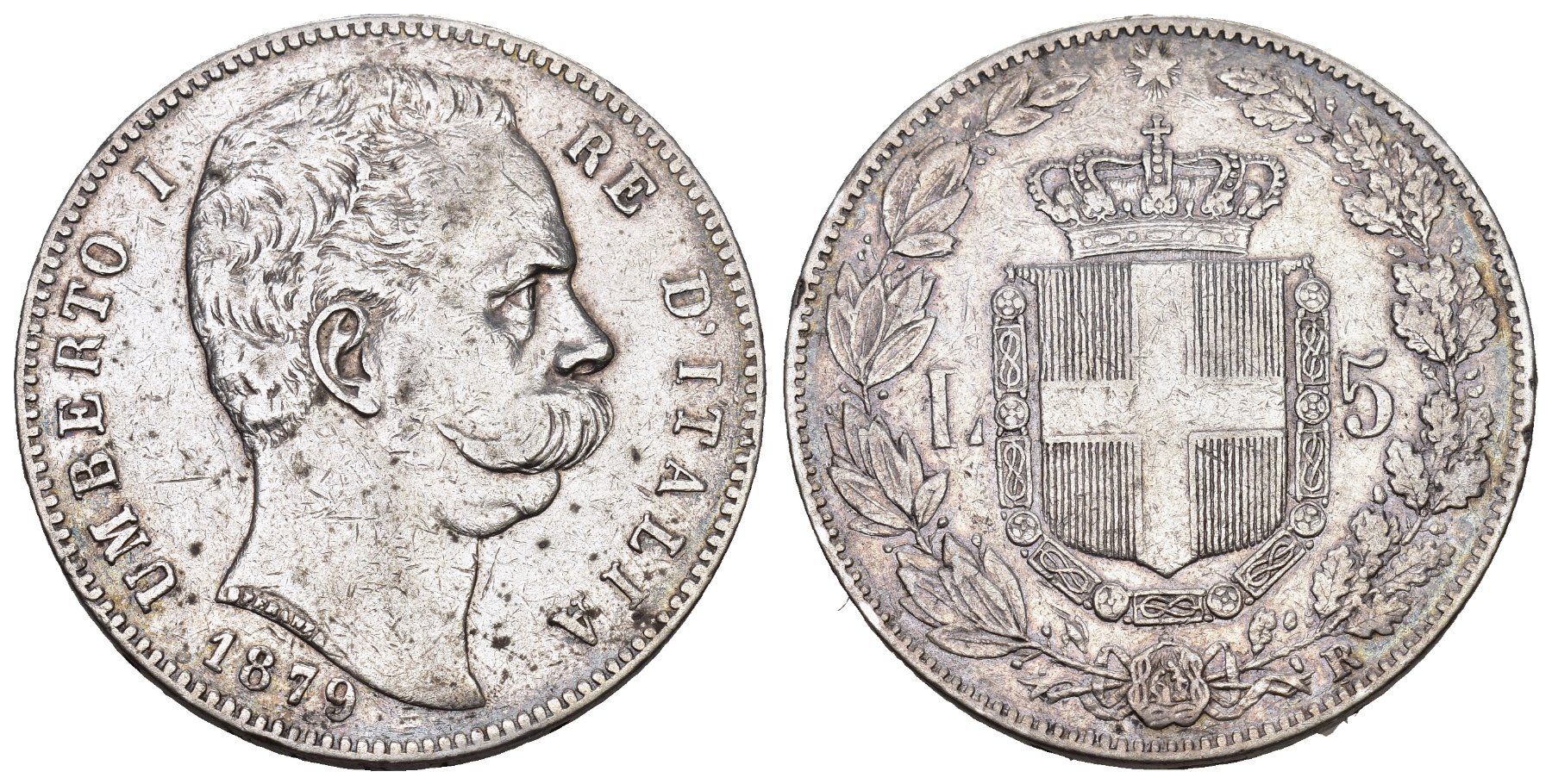 Alle Münzen: Italien 1879 – Gebraucht aus Bern von numismatictops