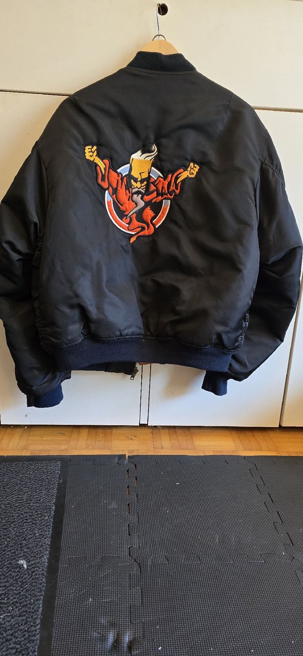 Giacche: Originale Thunderdome Bomberjacke mit orangem Innenfutter – Usato da Luzern venduto da DirtyWorx 1