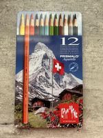 Caran d'Ache Prismalo Aquarell, 12 Stifte, Top Zustand!