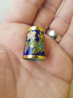 Antike Cloisonné Fingerhut