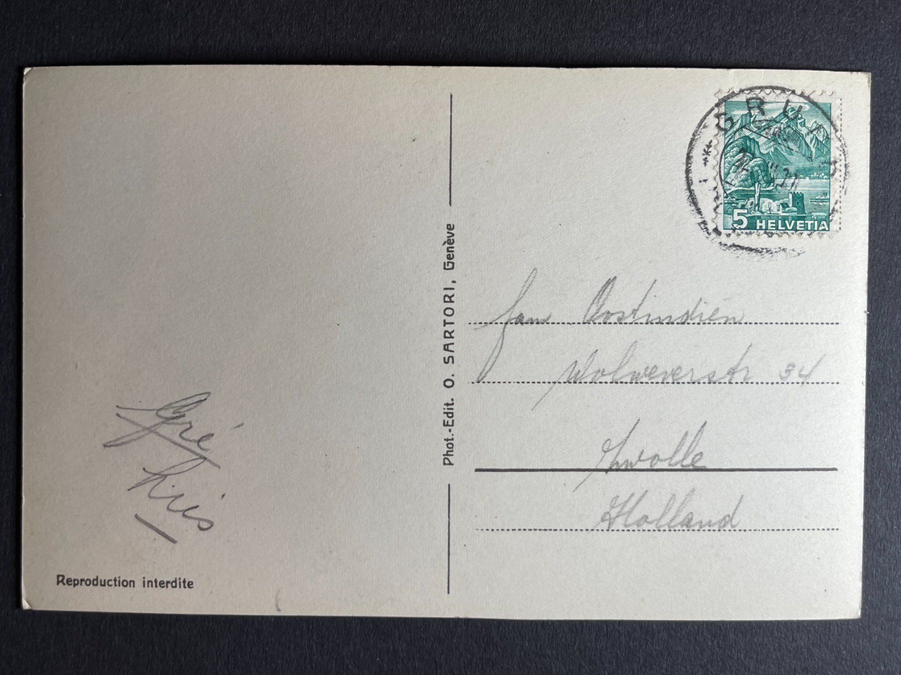 Cartoline postali: Gstaad – Usato da Steg VS venduto da danwer74 1
