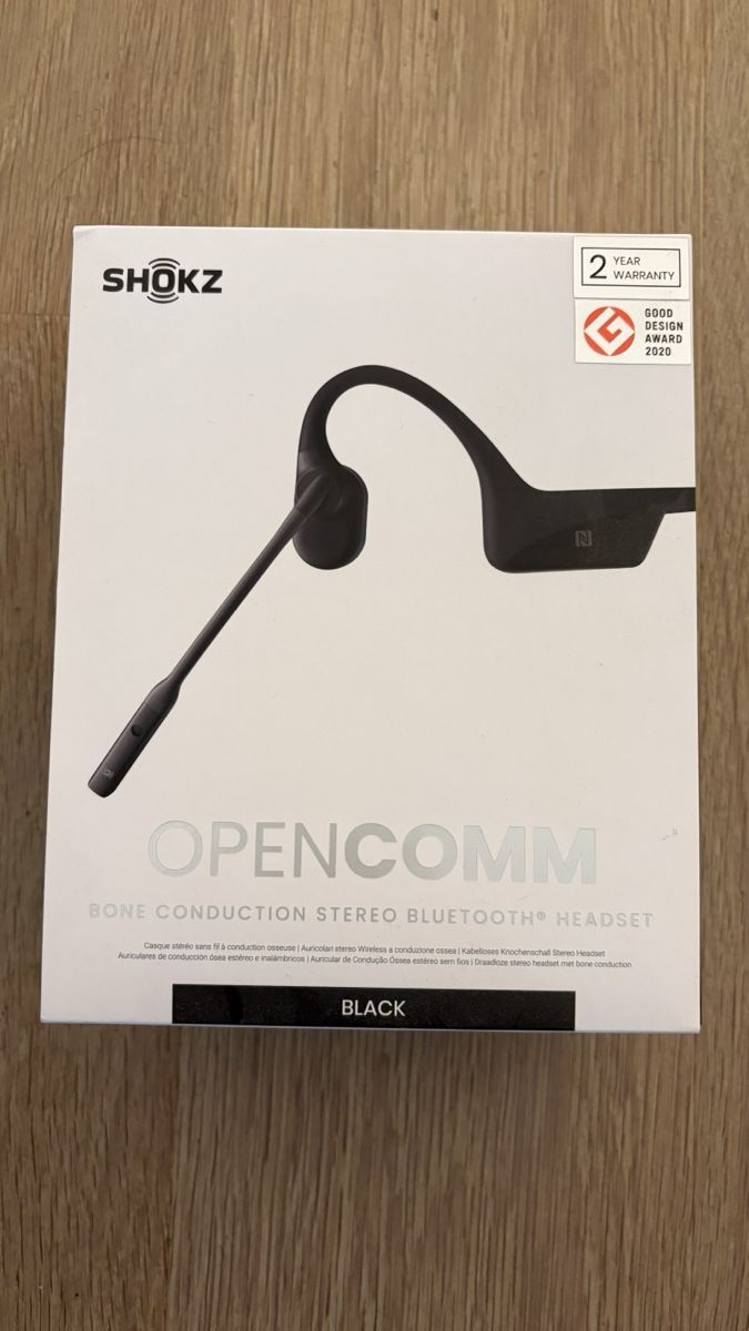Shokz Cuffie: Shokz OpenComm Bone Conduction Headset black new – Nuovo e nell'imballaggio originale da Wettingen venduto da The_ben