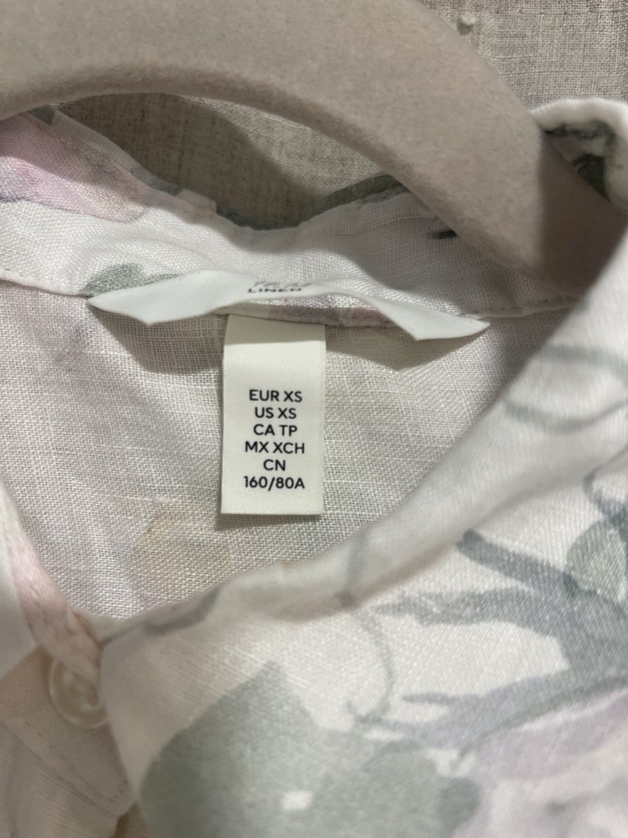 H&M Camicette: HM Leinenbluse Oversize mit Blumenmuster, Gr. XS,Versand 9.- – Nuovo (secondo la descrizione) da Meilen venduto da ana9 2