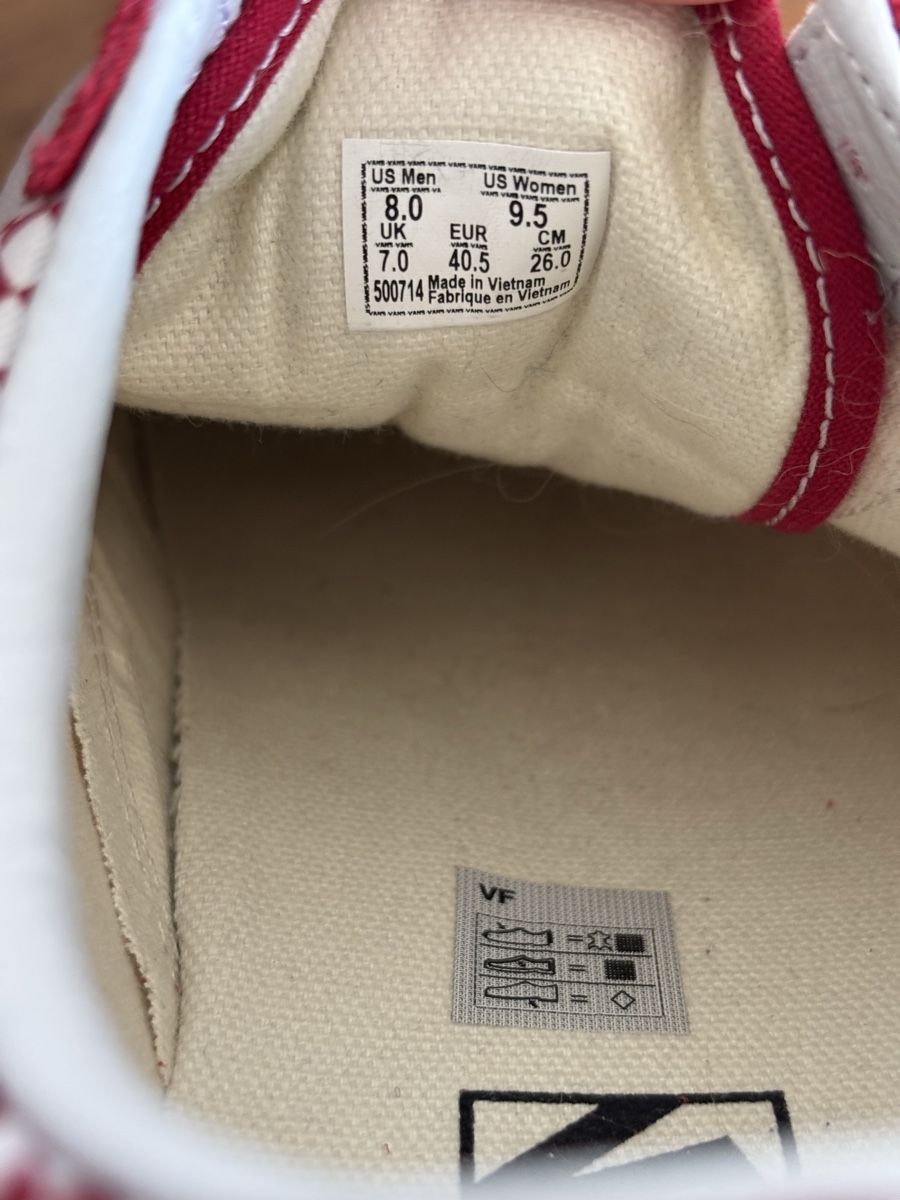 Vans Scarpe da uomo: Baskets Vans damier rouge 40.5 – Nuovo (secondo la descrizione) da Dotzigen venduto da SecondHandGems 5