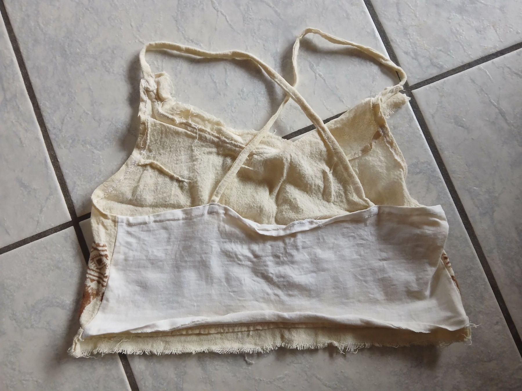Top: Neues GOA Top, beige weiss – Nuovo (secondo la descrizione) da Bremgarten AG venduto da Finoae 1