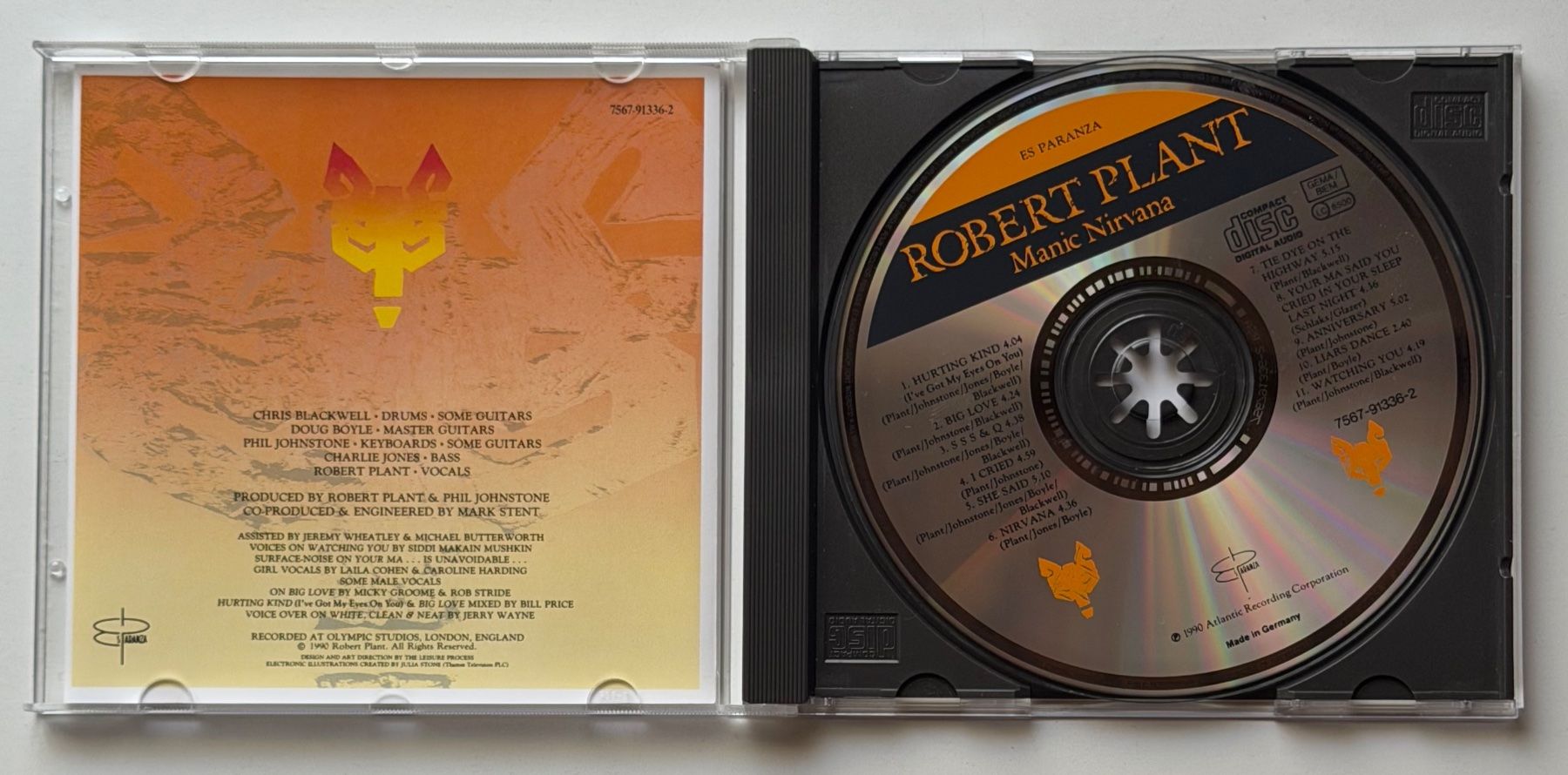CD: Robert Plant / Manic Nirvana – Usato da Näfels venduto da rottabi 2