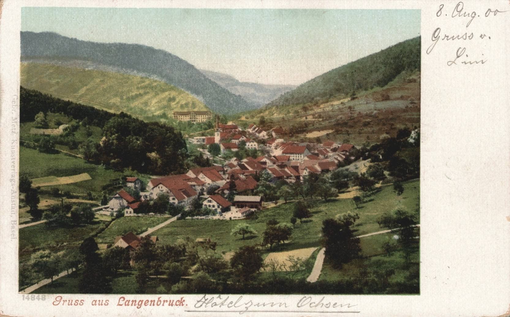 Cartoline postali: Alte Ansichtskarte Langenbruck um 1900 – Usato da Oberkirch LU venduto da sa_kr