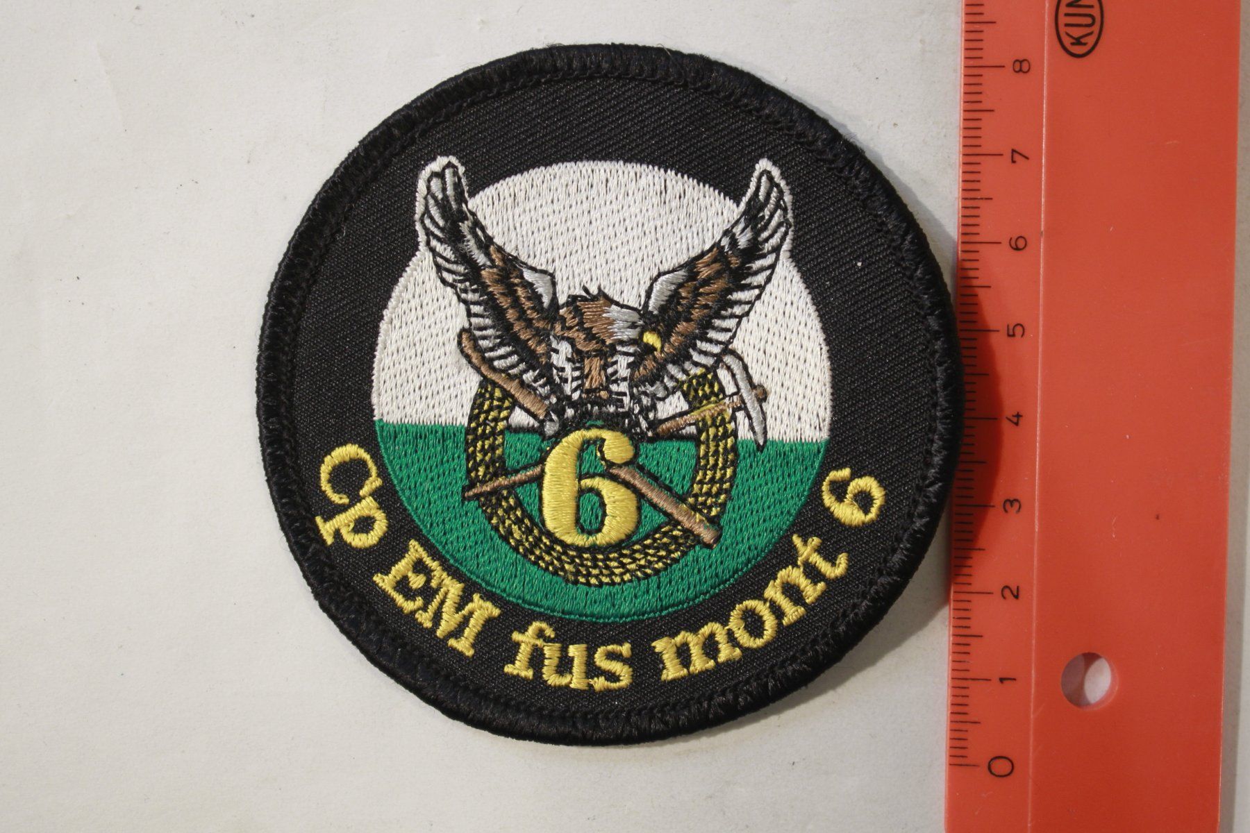 Schweizer Armee Patches: Cp 6 mont – Gebraucht aus La plaine von 7A6T2ME