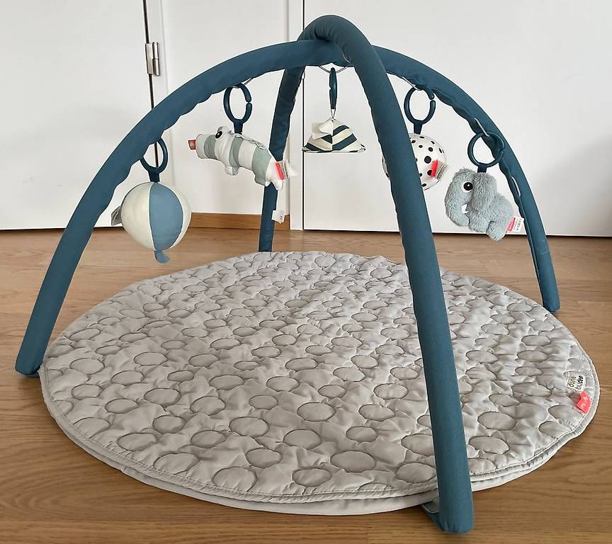 Tappeto da gioco: Baby Spielbogen blau mit Krabbeldecke – Usato da Affoltern am Albis venduto da krigedikrass