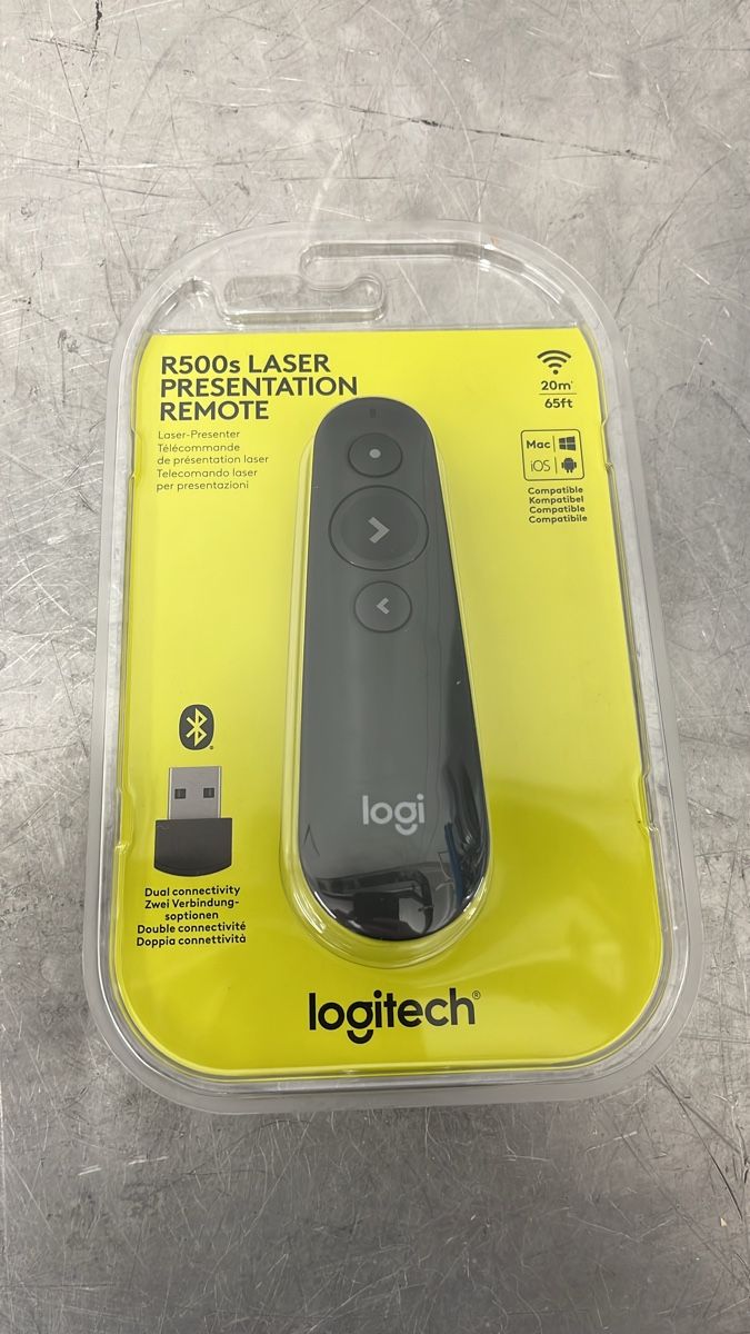 Logitech Fernbedienungen: Logitech R500s Laser Presentation Remote neu – Neu und originalverpackt aus Spreitenbach von bra_rh7n