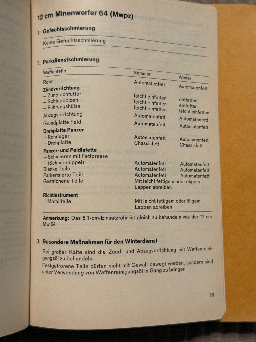 Libri: Reglement: Die Schmierung der Waffen - Schweizer Armee – Usato da Brütten venduto da Hst1 7