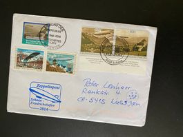 Liechtensteinische Post AG + Zeppelin Bordsiegelmarke UNIKAT